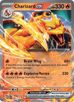 Charizard ex, 151 card 006