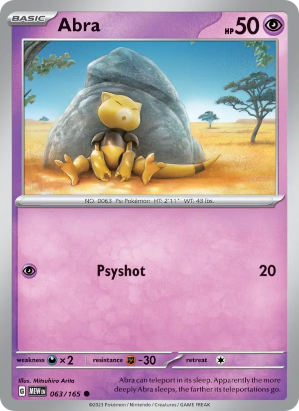 Abra, 151 card 063